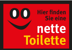 Nette Toilette Aufkleber