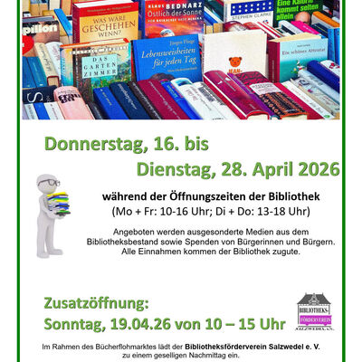 Bibliothek B&uuml;cherflohmarkt April