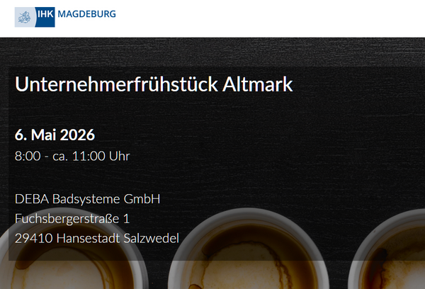 Bild vergr&ouml;&szlig;ern: Unternehmerfr�hst�ck 2026