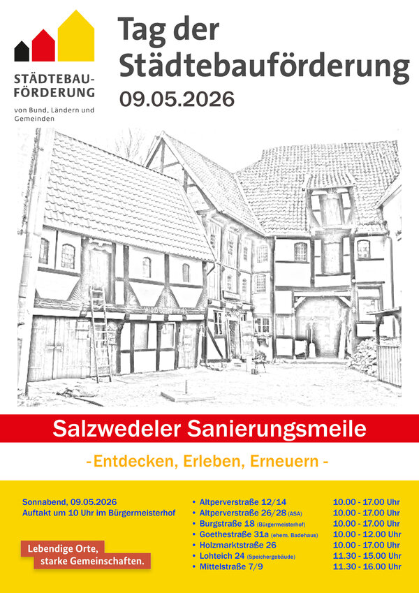 Bild vergr&ouml;&szlig;ern: Salzwedeler Sanierungsmeile am 09.05.2026