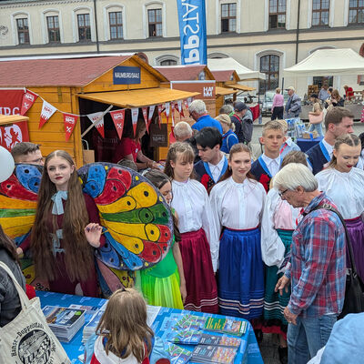 Bild vergr&ouml;&szlig;ern: Die St�dte und Regionen pr�sentierten sich bunt und phantasievoll
